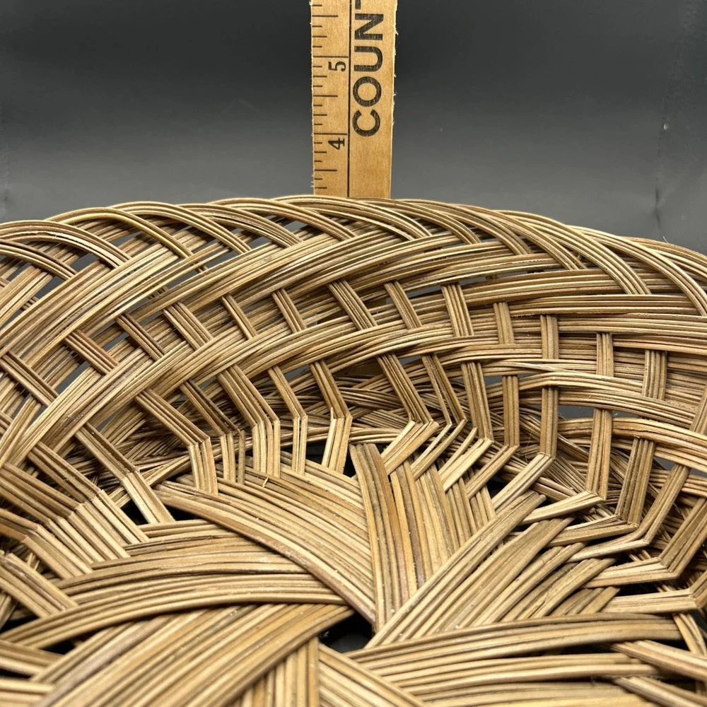 Vintage Wicker Basket Round 10